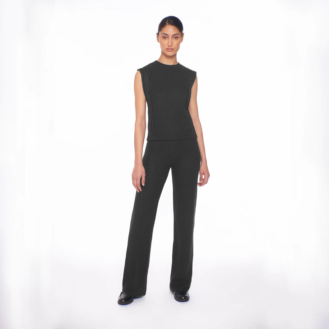 Peixoto Lena Knit Pants | Black Knit