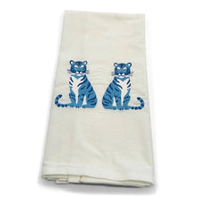 Load image into Gallery viewer, Mirrored Tigers Tea Towel