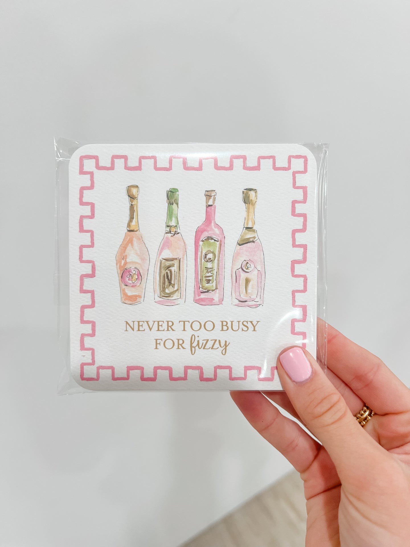 Never Too Busy for Fizzy Paper Coaster Set