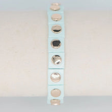 Load image into Gallery viewer, Smith &amp; Co Geometric Stretch Bracelet | Sea Foam