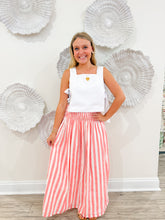 Load image into Gallery viewer, Maison Marigold Porto Skirt | Pink Stripe