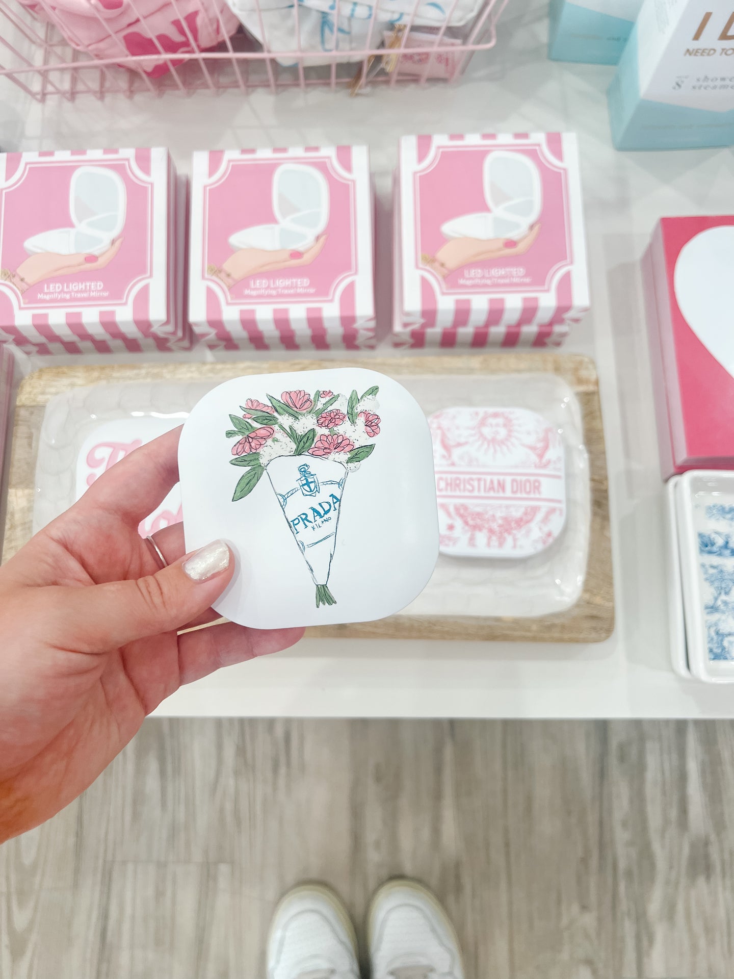 Led Mirror Compact | Bouquet