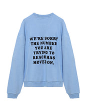 Load image into Gallery viewer, Boys Lie Blue 1-800 Revamped Kara Crewneck