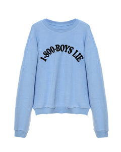 Boys Lie Blue 1-800 Revamped Kara Crewneck