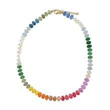 Load image into Gallery viewer, Rainbow Multicolor Gemstone Necklace