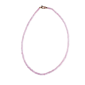 Rose Quartz Dainty Candy Gemstone Necklace