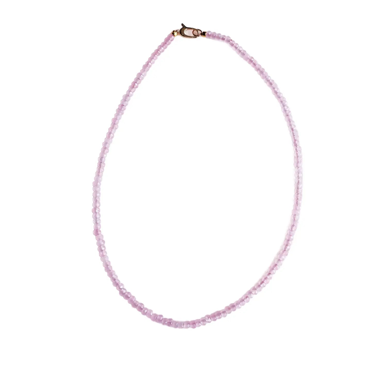 Rose Quartz Dainty Candy Gemstone Necklace
