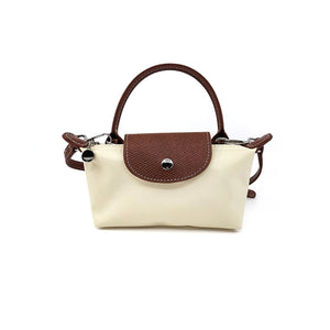 Beige Nylon Mini Tote