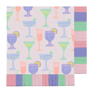 Cocktails Fringe Napkins