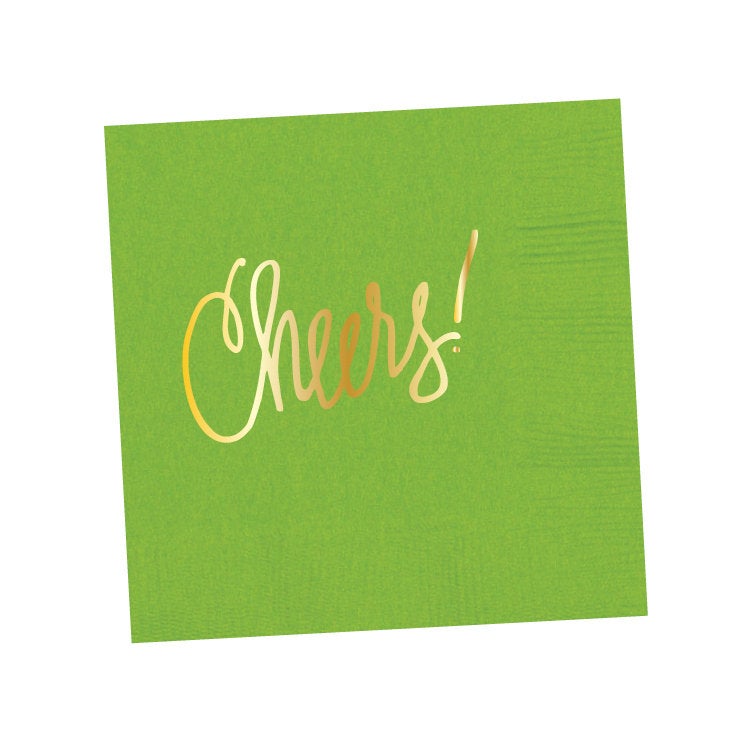 Cheers! Napkins | Lime Green