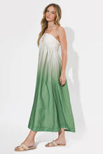 Load image into Gallery viewer, Adelyn Rae Celine Ombre Halter Maxi Dress | Green/Cream