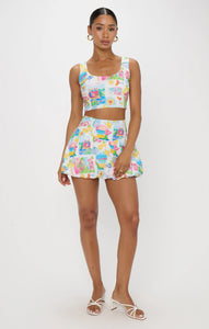 Show Me Your MUMU Celeste Skort | Amalfi Coast Linen