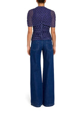 Load image into Gallery viewer, Amanda Uprichard Evianna Top | Navy Polkadot