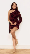 Load image into Gallery viewer, Mink Pink Anouk Velvet Scarf Mini Dress | Chocolate