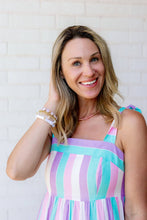 Load image into Gallery viewer, Small Pink Gemstone Necklace with Gold Accents