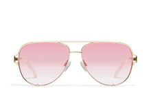 Load image into Gallery viewer, Quay High Key Twist Adorned Sunglasses | Gold/Light Peony