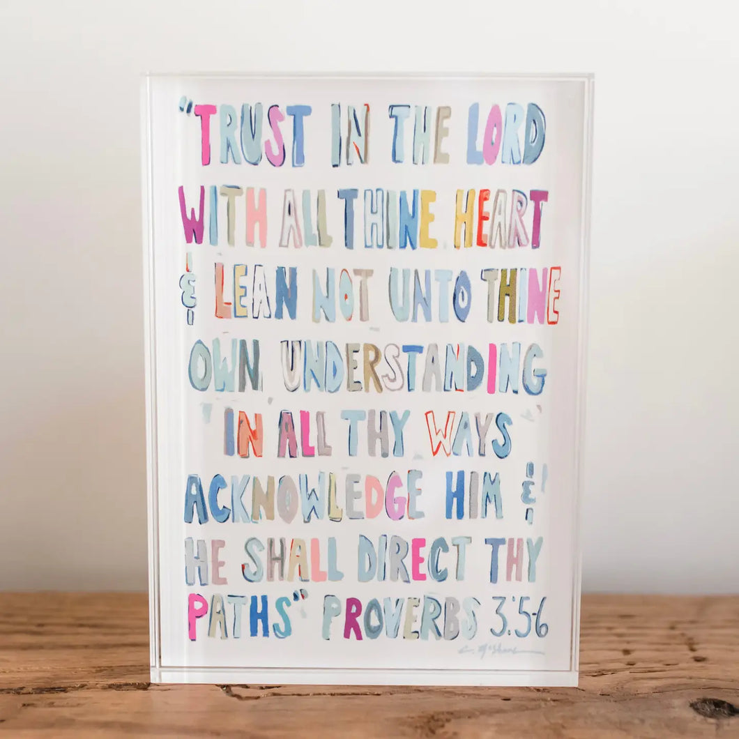Chelsea McShane Proverbs Acrylic Block