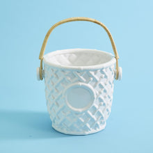 Load image into Gallery viewer, Hampton Faux Bamboo Fretwork Ice Bucket