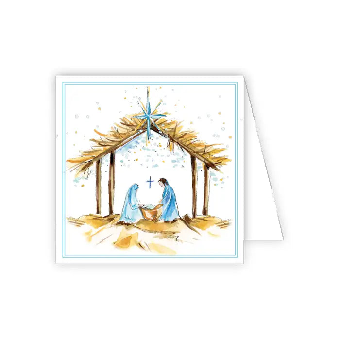 Sweet Blue Christmas Boxed Enclosure Cards