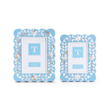 Load image into Gallery viewer, Hydrangea Blue Scalloped Frames