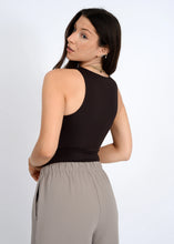 Load image into Gallery viewer, Roxanna Tank Bodysuit | Black