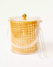 Load image into Gallery viewer, Lilly Pulitzer Ice Bucket with Tongs | Caning