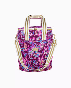 Lilly Pulitzer August Deluxe Wine Carrier | Amerena Cherry Tropical