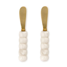 Load image into Gallery viewer, White Beaded Spreaders on Gift Card