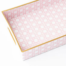 Load image into Gallery viewer, Pink Cane Vanity Tray