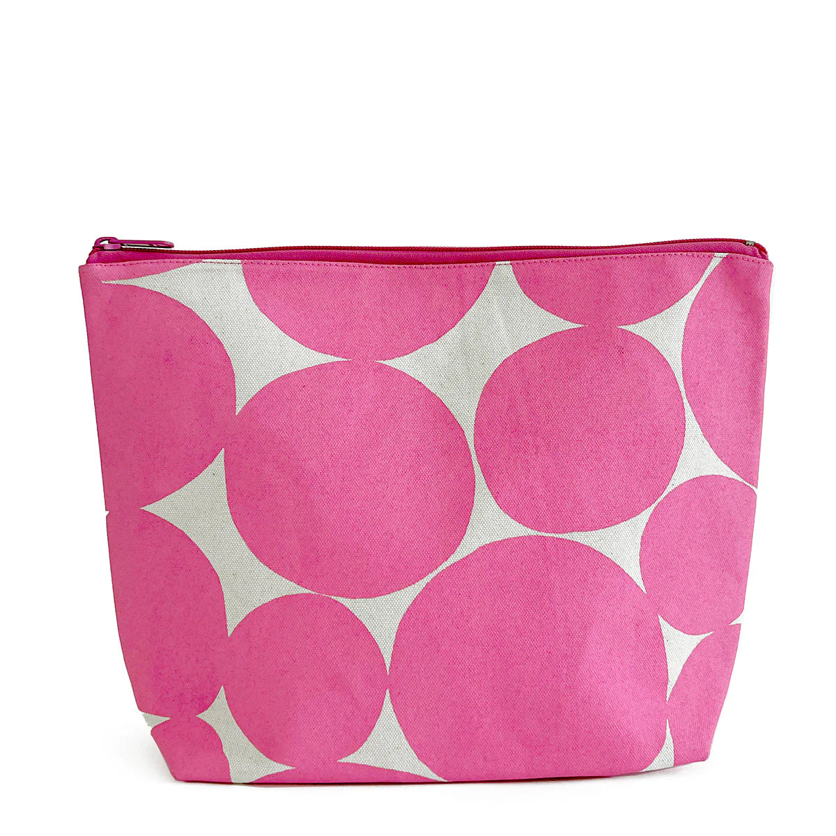 Extra Large Travel Pouch | Large Soft Dot Pink