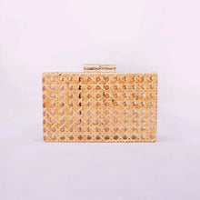 Load image into Gallery viewer, Clear Clutch | Tan Cane