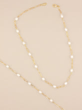 Load image into Gallery viewer, Clipchain Pearl Necklace