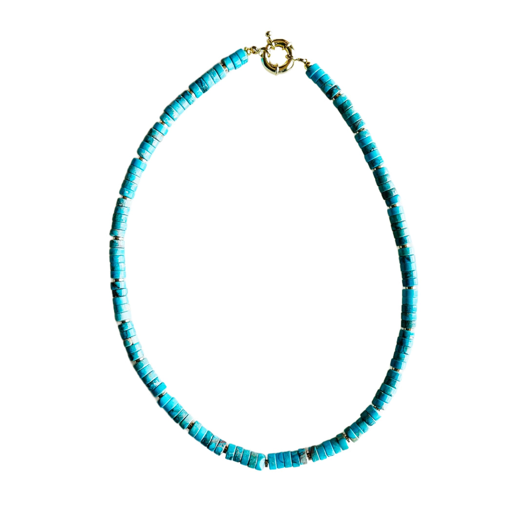 The Lollie Necklace in Turquoise Sea Sediment Jasper