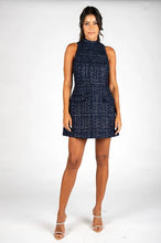 Load image into Gallery viewer, Sincerely Ours Darcy Dress | Navy Tweed