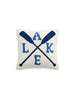 Shiraleah Lake/Oars Pillow | White