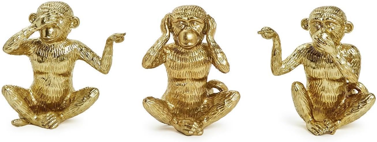 Hear No Evil, See No Evil, Speak No Evil Monkeys