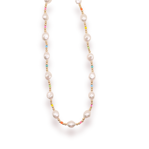Beaded Blondes Rainbow Sadie Necklace 16"