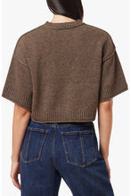 Load image into Gallery viewer, Habitual Crewneck Short Sleeve Sweater | Heather Mocha