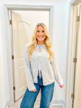 Load image into Gallery viewer, Calla Long Sleeve Crew Neck Cardigan | Grey Cloud