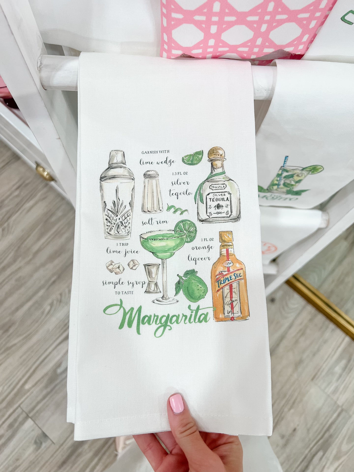 Margarita Recipe Kitchen Towel