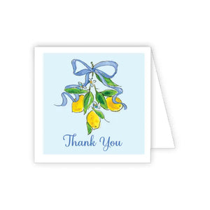 Thank You Handpainted Lemons on Branches Enclosure Card