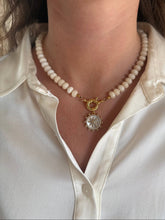 Load image into Gallery viewer, Bone White Gemstone Necklace