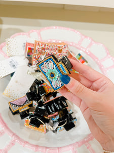 Hand Beaded Claw Clips