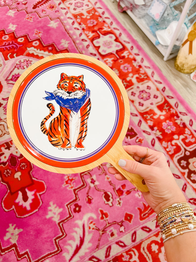 Purple Sitting Tiger Cheeseboard