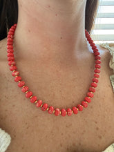 Load image into Gallery viewer, Smith &amp; Co Sea Glass Beaded Necklace | Bright Red