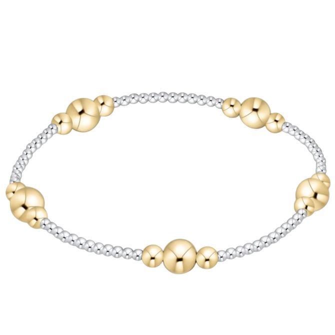 enewton Purpose Gold 6mm Bead Bracelet - Mixed Metal