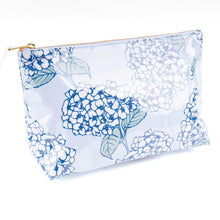Load image into Gallery viewer, Hydrangea Stem Clear Coated Travel Cosmetic