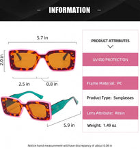Load image into Gallery viewer, Deco Sunglasses Chartreuse + Sky Blue