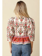 Load image into Gallery viewer, Ellery Top | Cream Multi