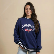 Load image into Gallery viewer, Americana Oversized Crew